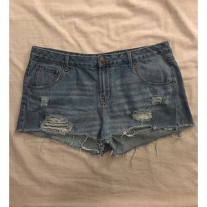 Distressed Jean Shorts